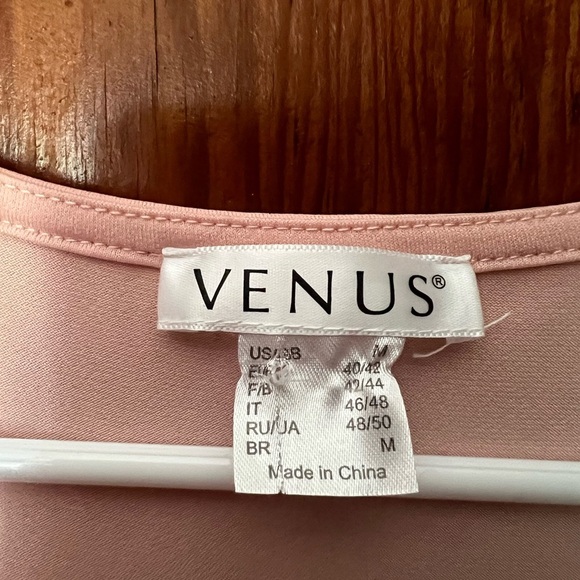 Venus Women’s Blush Pink Midi Dress Size Medium - Picture 2 of 4